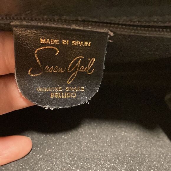 Vintage Very Rare Susan Gails Genuine Snake Skin Bellido - Picture 11 of 15